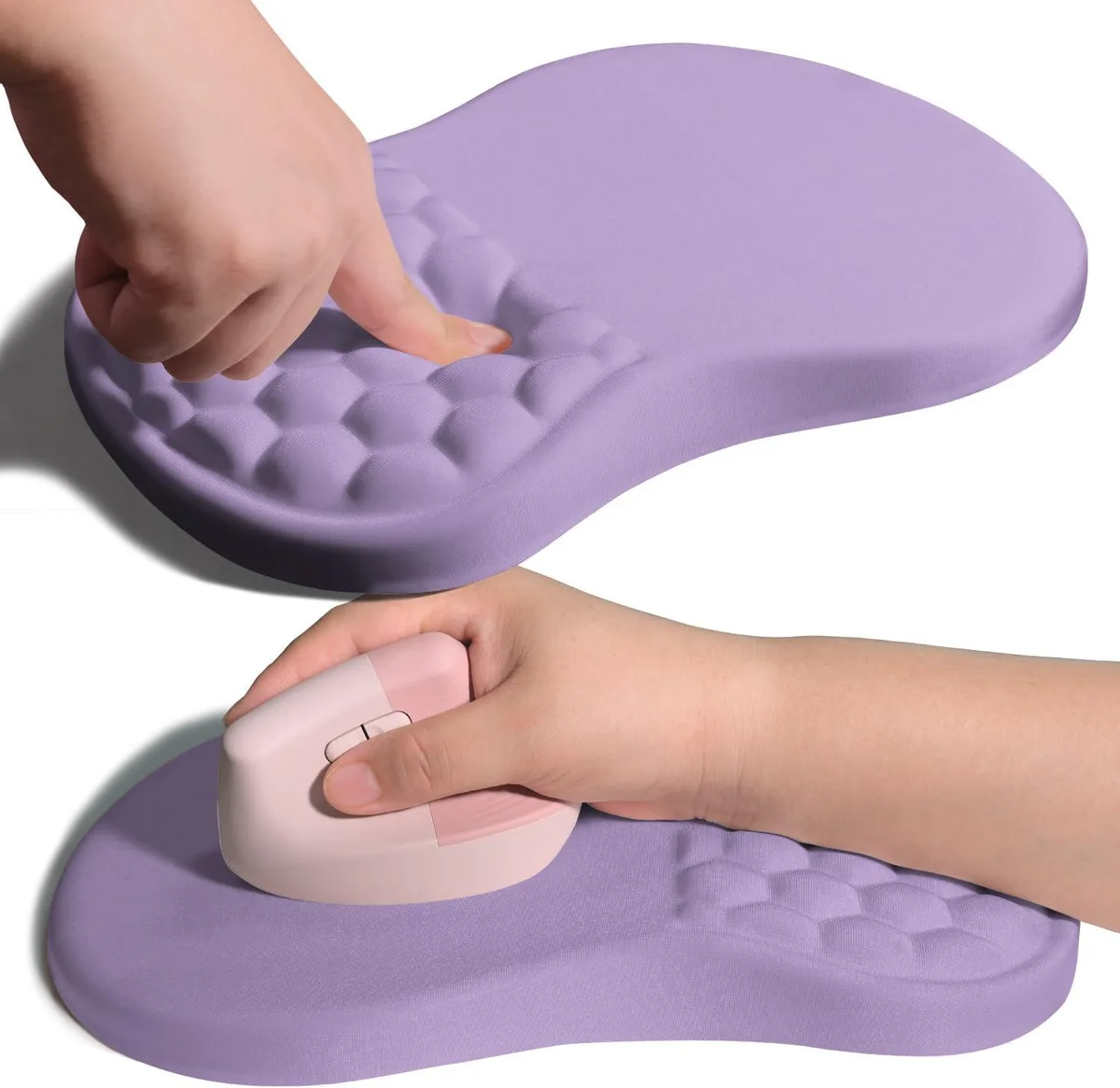 Kenuco Kenuco Wrist Rest Mouse Pad 11.8x7.9 in Pale Purple — product photo