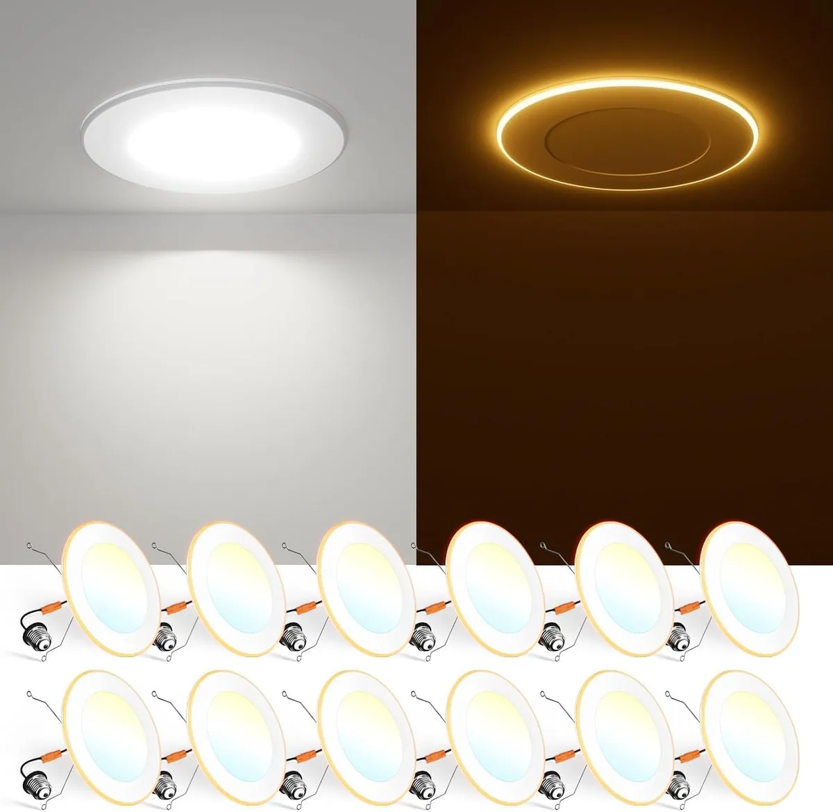  Thomasville Lighting DLB01-D610T-1000-50 120 12 Pack 5/6 Inch 5CCT LED Recessed Light Kit — product photo