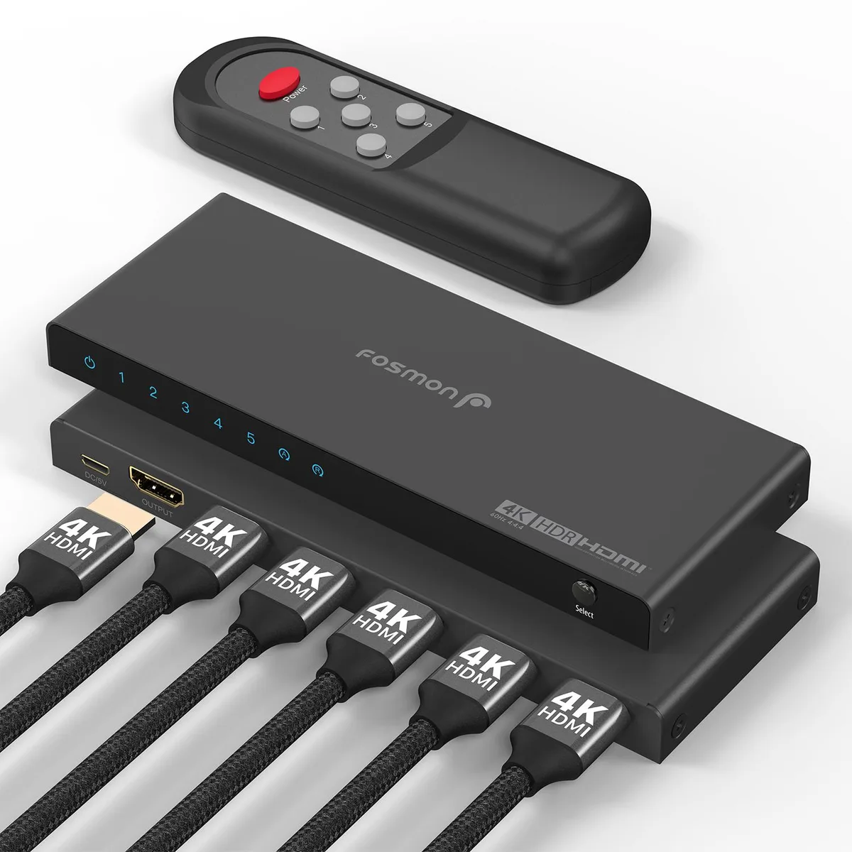 Fosmon Fosmon HD8248FV 5-Port 4K HDMI 2.0 Video Switch — product photo