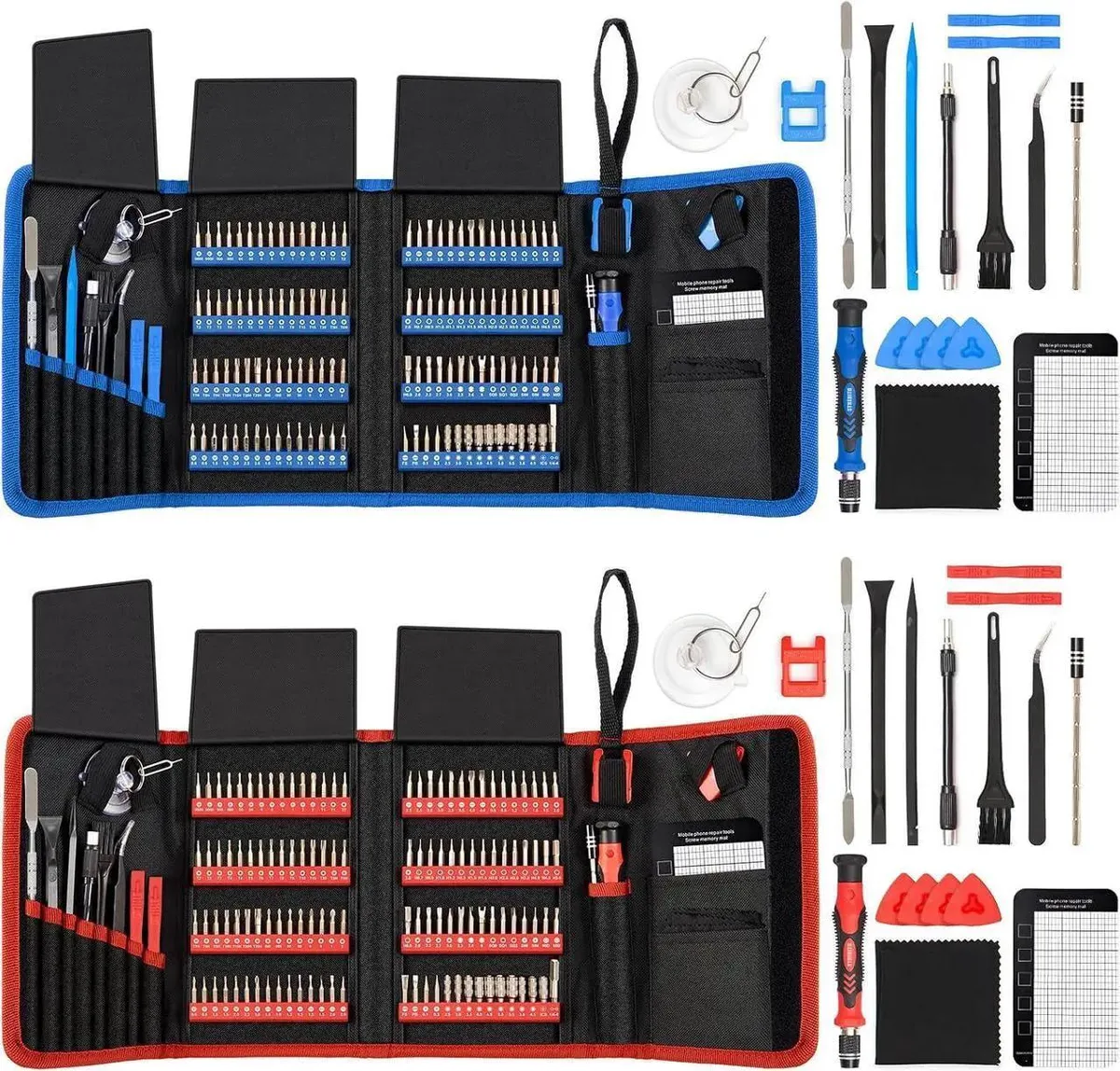 SMUGDESK SMUGDESK 142Piece Precision Screwdriver Set 120 Bits Blue Red — product photo