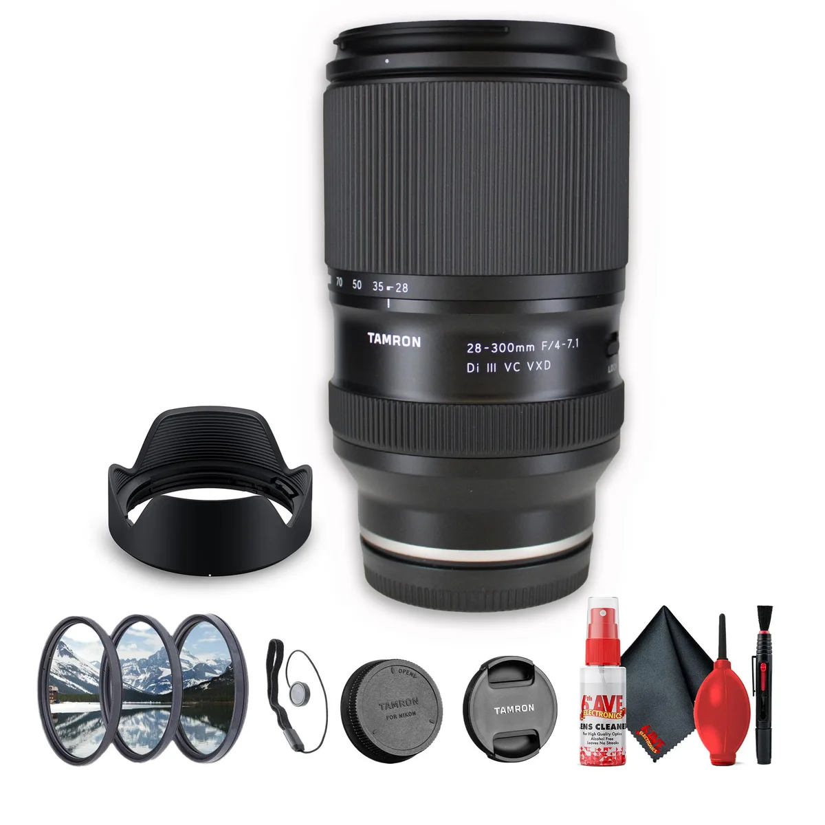 Tamron Tamron 28-300mm f/4-7.1 Di III VC VXD Lens for Sony E Bundle — product photo