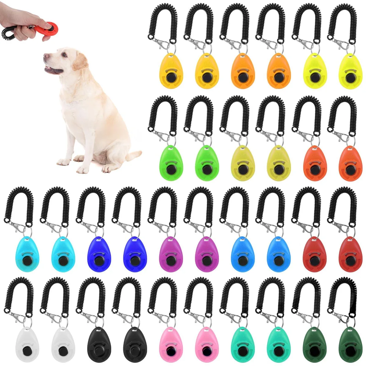  Kifmurase 32 Pack Pet Training Clickers Multicolor — product photo