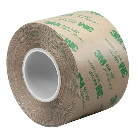 Roll of clear adhesive transfer tape on a core, 6 inches wide by 20 yards long