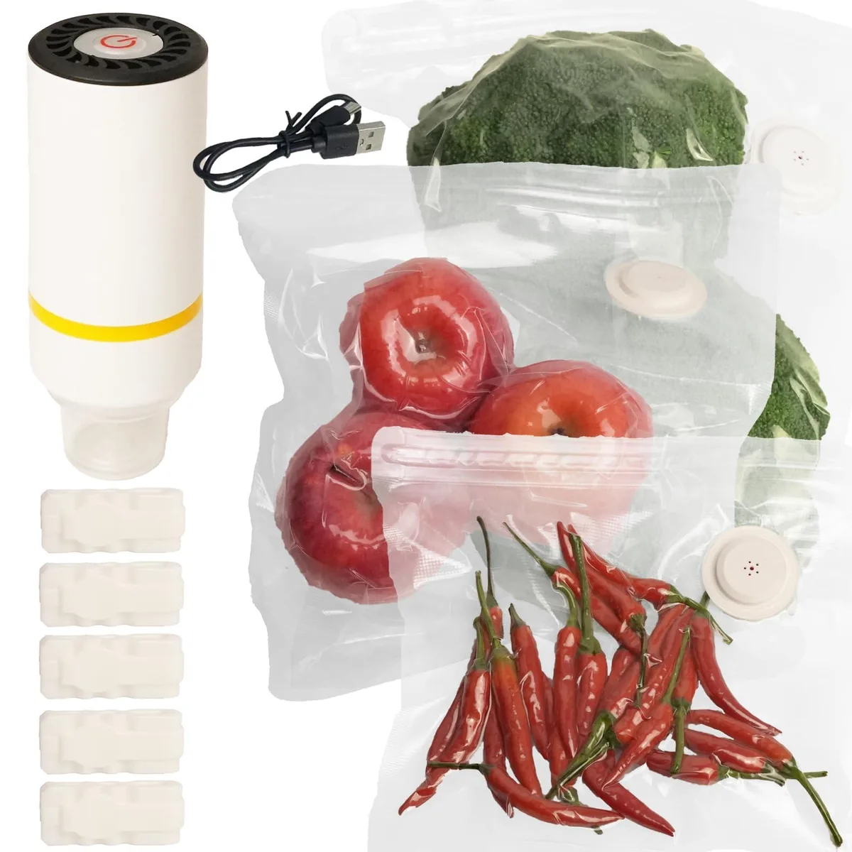  FoodSaver SJ-HVS-1 Handheld Vacuum Sealer Kit with 30 Bags — product photo