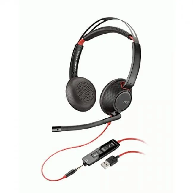 POLY POLY 80R97AA Blackwire 5220 Stereo USB-C USB 3.5mm Wired 32 Ohm accessory — product photo