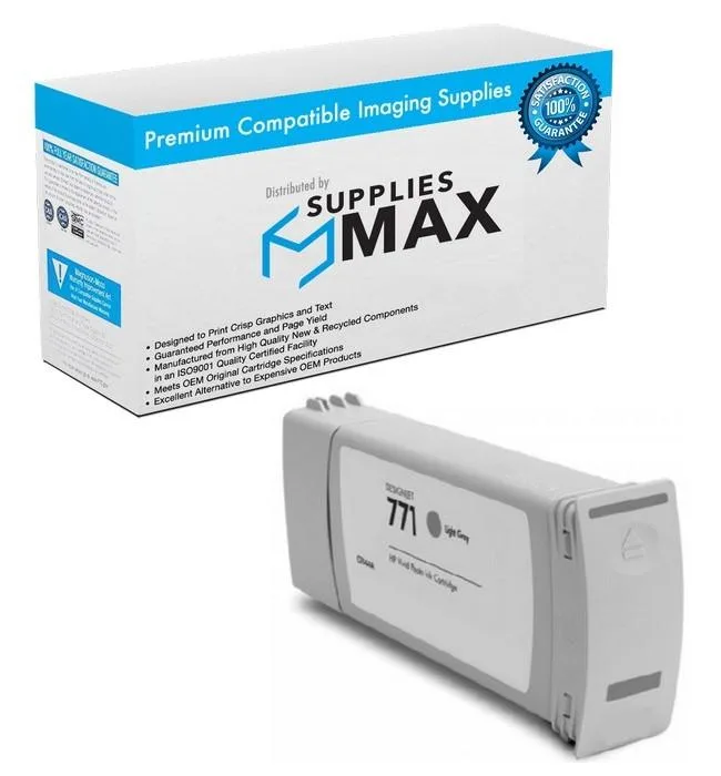 SuppliesMax SuppliesMax HP B6Y22A Light Gray High Yield Inkjet Cartridge 775 ML — product photo