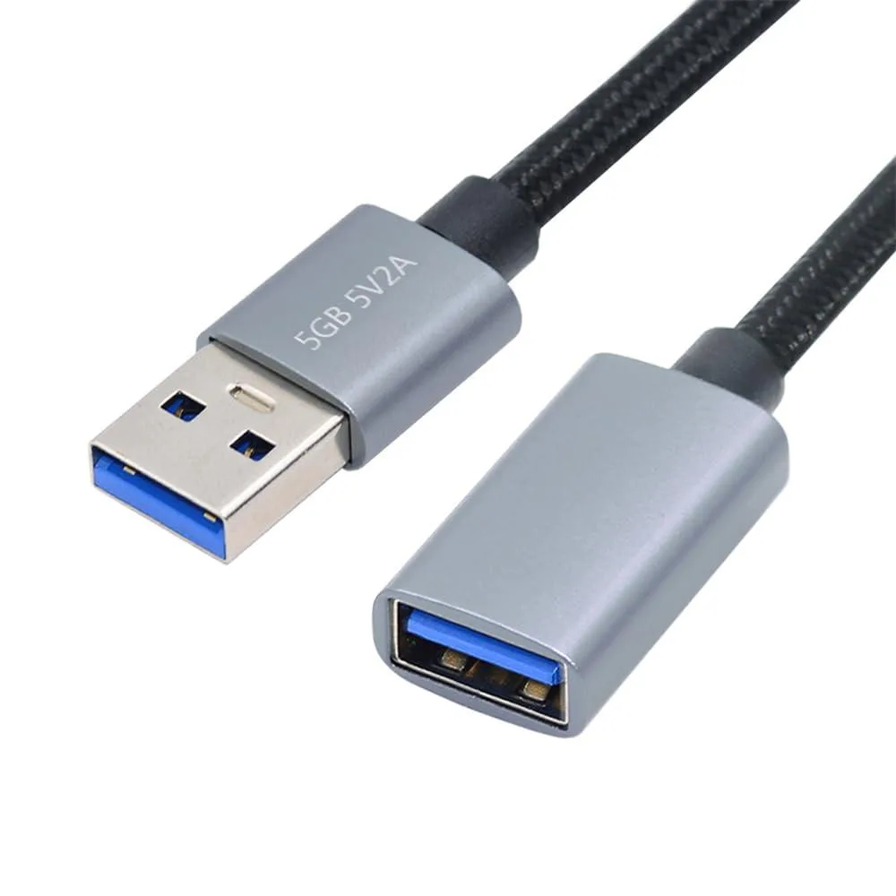 Fervit Fervit USB 3.0 Type-A Male to Female Extension Cable Silver 30cm 5Gbps — product photo