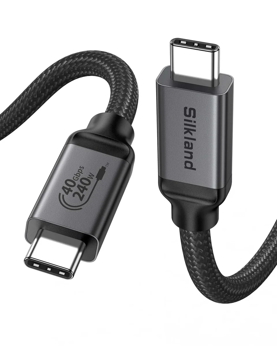  Silkland GH-107 USB4 Thunderbolt cable 40Gbps 240W 3.3FT — product photo