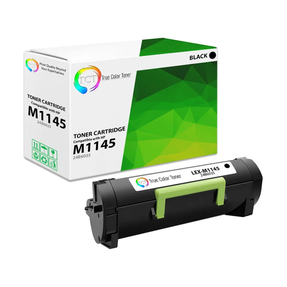 True Color Toner True Color Toner 24B6035 Black Toner Cartridge for Lexmark M1145 XM1145 — product photo
