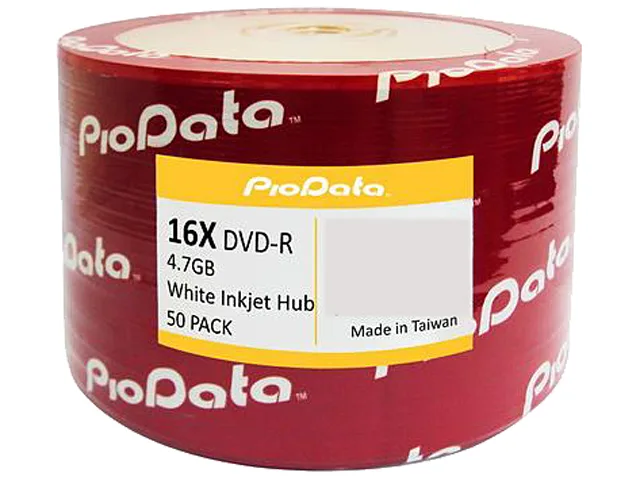 PIODATA PIODATA 832-210SA 4.7GB 16X DVD-R Inkjet Printable 50 Packs — product photo