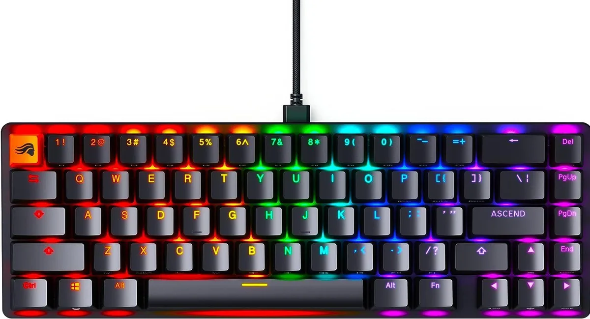 FOCUSTEC FOCUSTEC 65% Gaming Keyboard Black — product photo