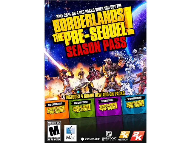 Aspyr Aspyr ASPY082 Borderlands: The Pre-Sequel Season Pass downloadable game — product photo