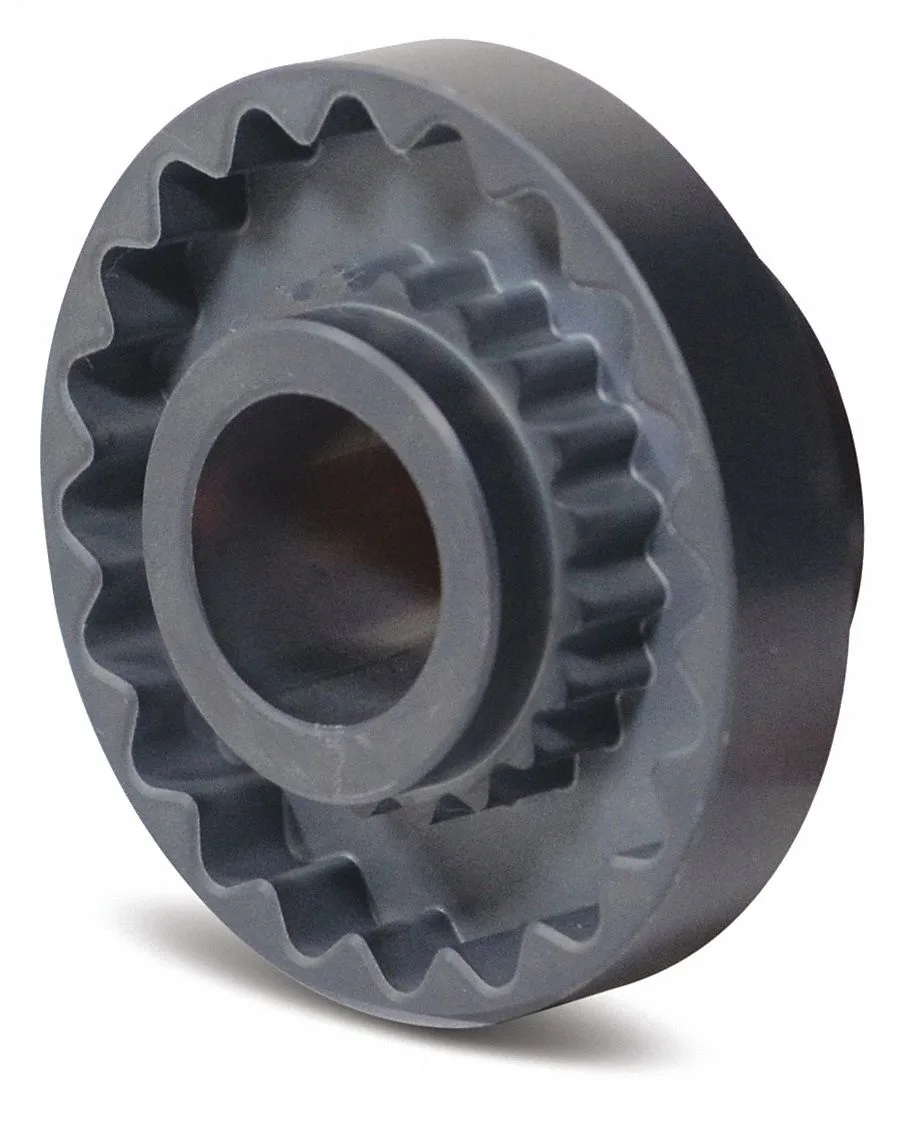 Cast iron spacer flange with cylindrical hub and bolt-hole pattern
