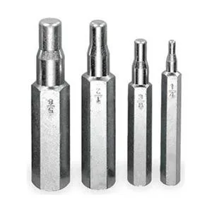 Four-piece Westward swaging tool kit for copper tubing sizes one-quarter to five-eighths inch
