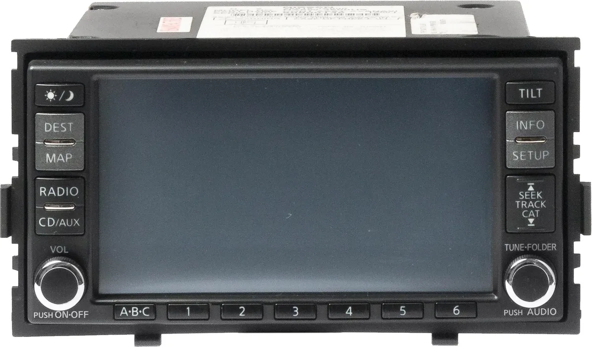 1 Factory Radio 1 Factory Radio 25915JA00A Receiver AM FM 6-Disc CD MP3 GPS 2007-08 Nissan Altima — product photo
