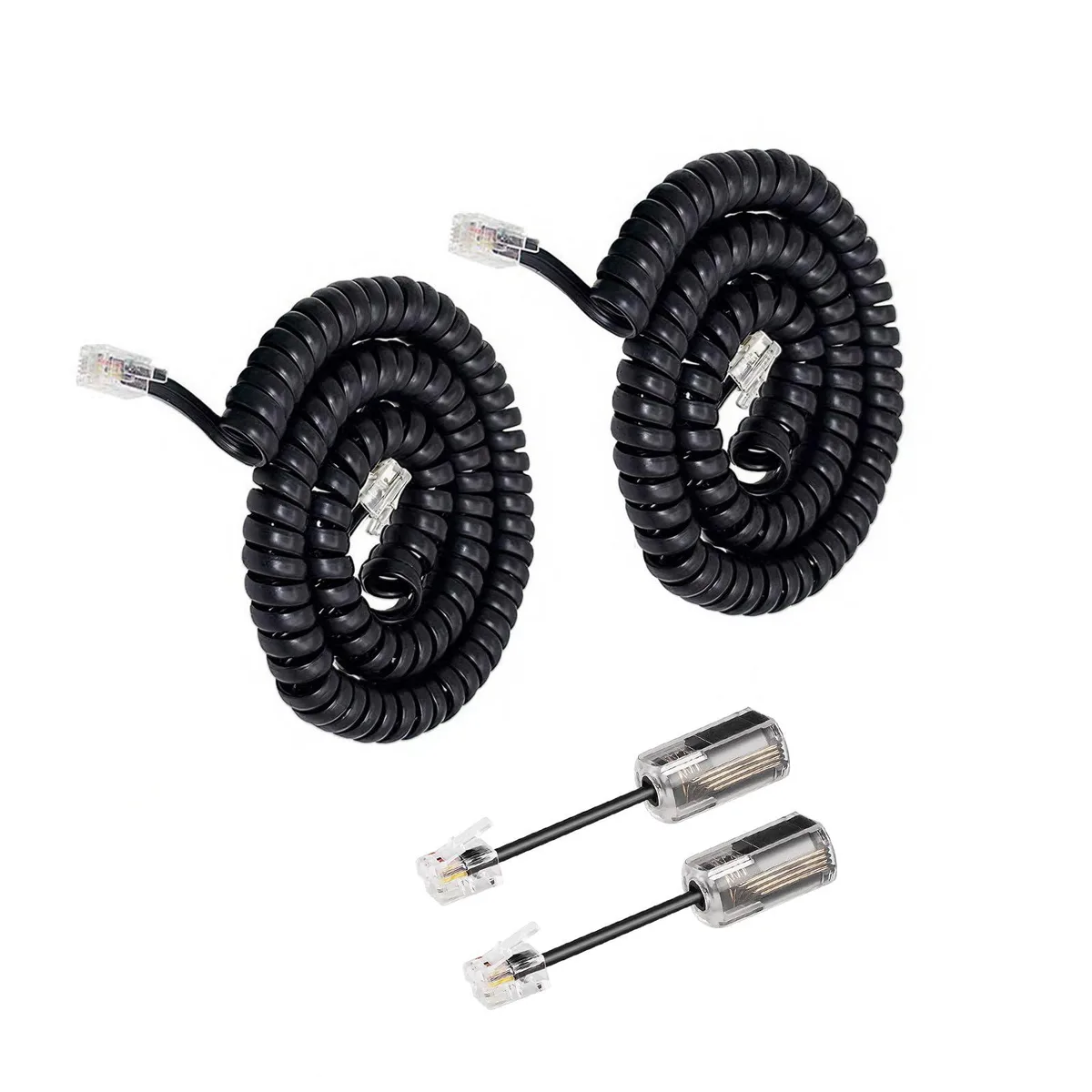  Motorola 7239458011 telephone accessory 2×10 ft cord 2×360° detangler black — product photo