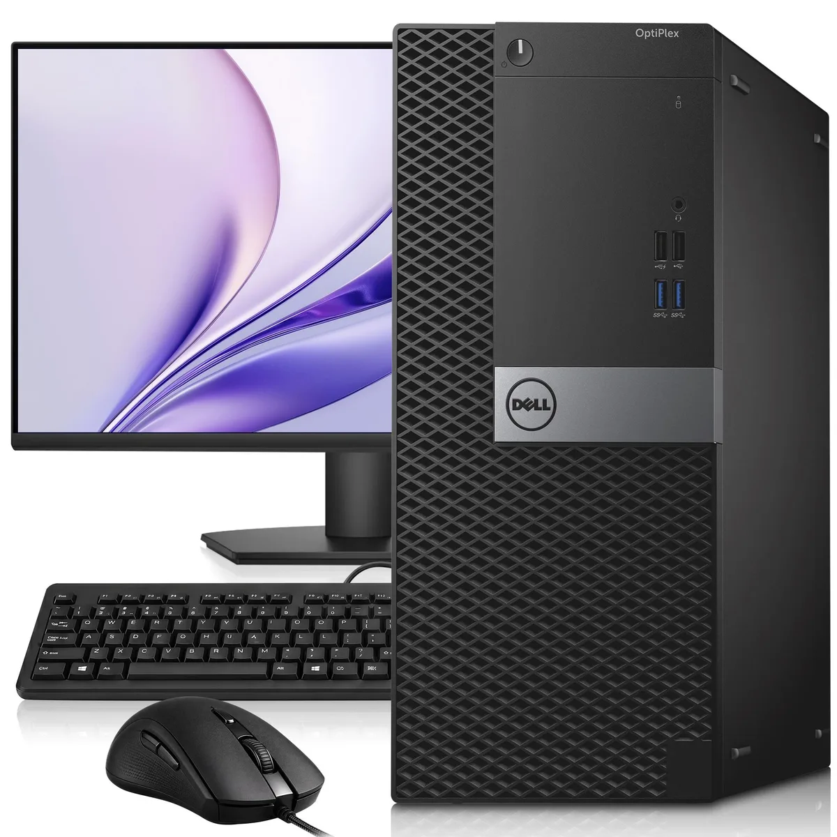 DELL DELL OptiPlex 3040 Tower Desktop PC i5-6500 3.20GHz 8GB 256GB SSD 24″ Monitor Win 11 Pro — product photo