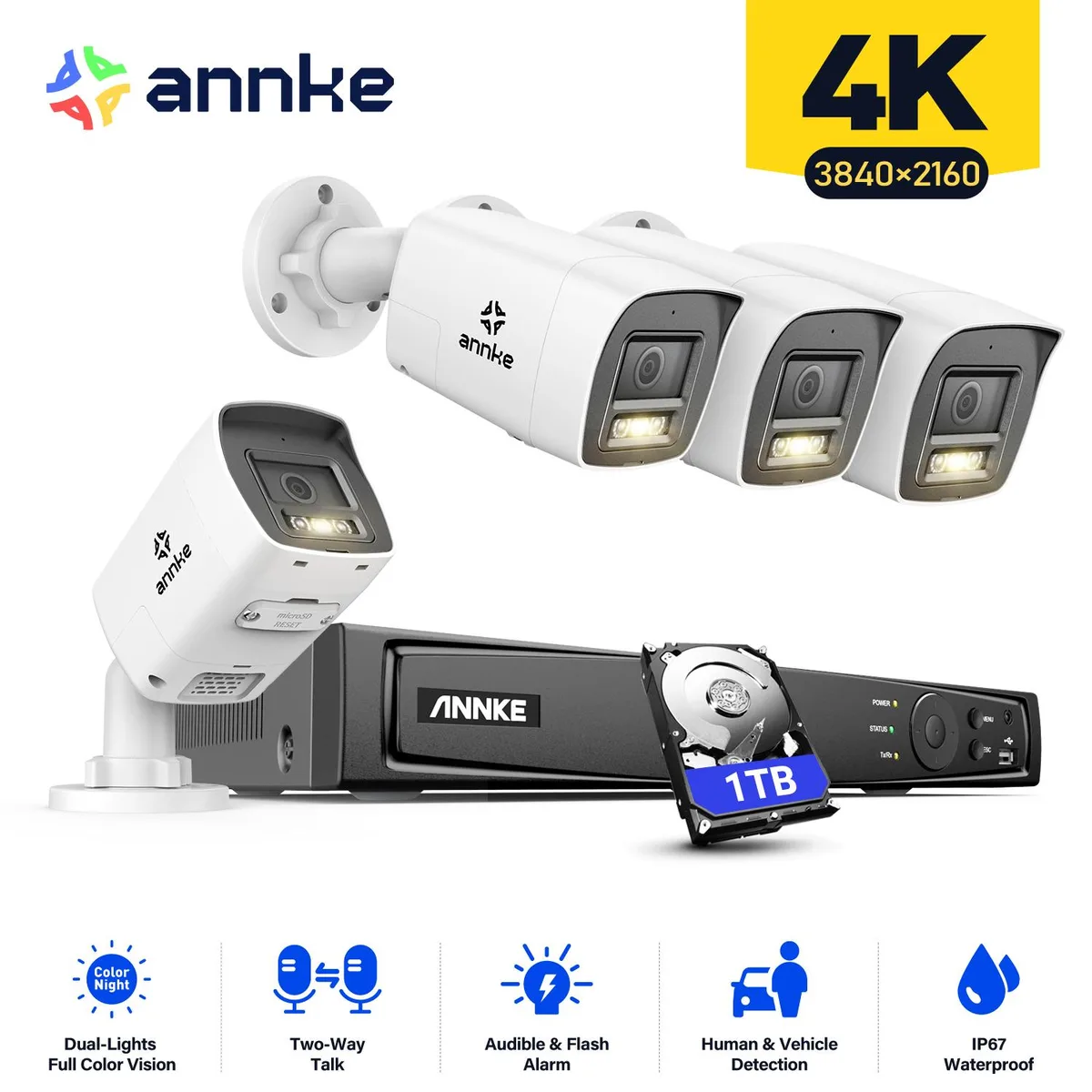 Annke Annke 8CH 4K PoE Security Camera System 1TB HDD — product photo