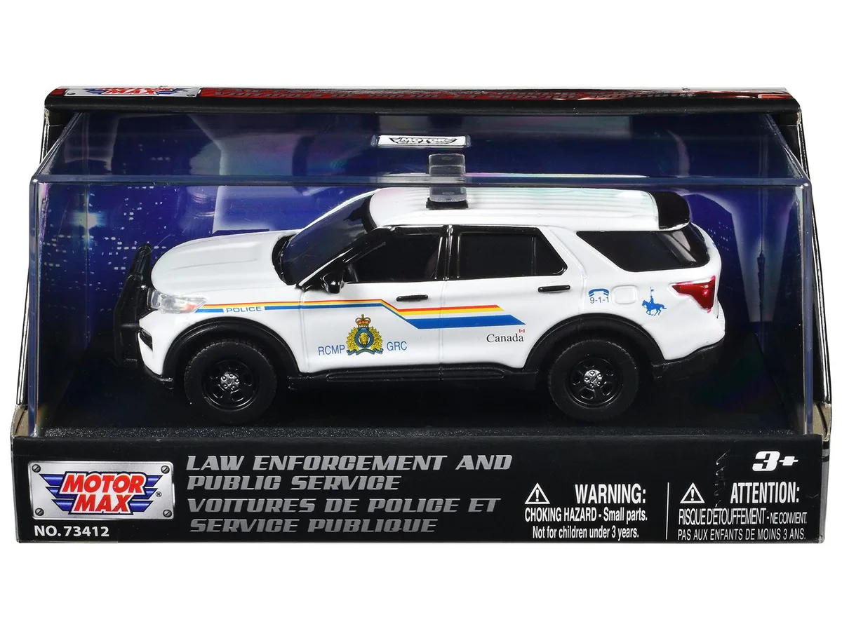 MOTORMAX MOTORMAX 2022 Ford Police Interceptor Utility RCMP White 1/43 Diecast — product photo
