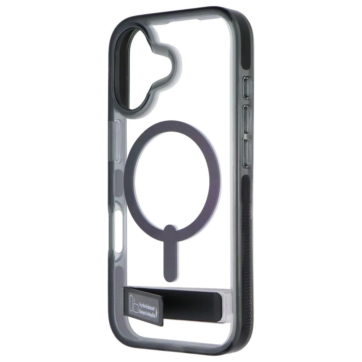 ZAGG ZAGG Santa Cruz Snap Case with Kickstand for iPhone 17 Jet Black — product photo