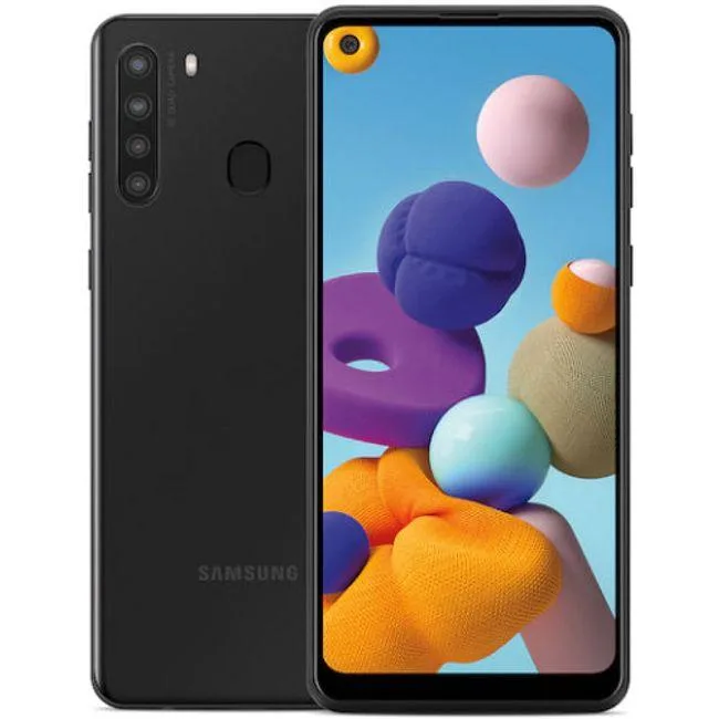SAMSUNG SAMSUNG Galaxy A21 32GB Black cell phones - unlocked — product photo