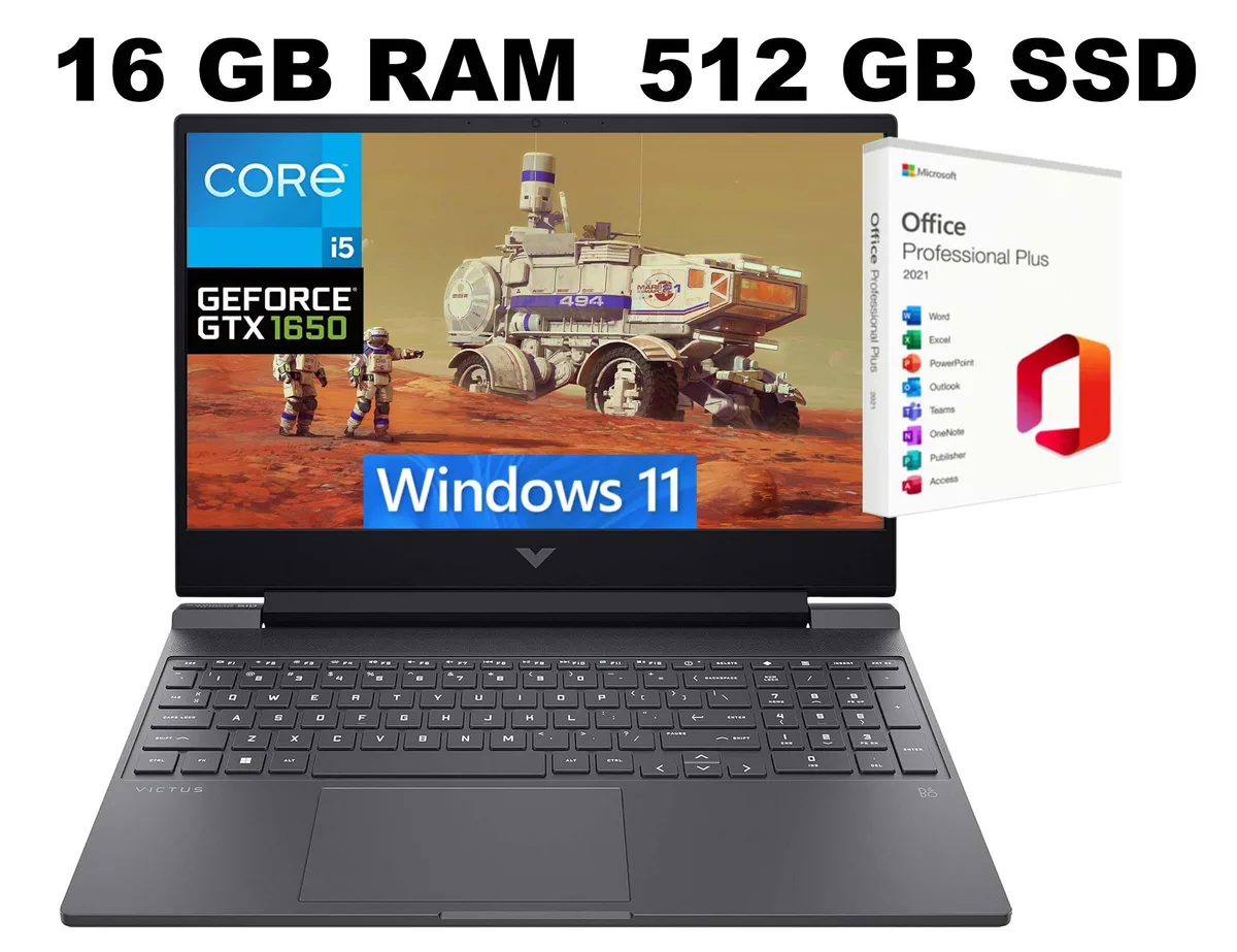 HP HP Victus 15 i5-12450H GTX 1650 16GB 512GB gaming laptop — product photo