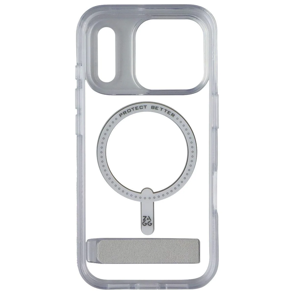ZAGG ZAGG Crystal Palace Snap Case with Kickstand for MagSafe iPhone 17 Pro Clear — product photo