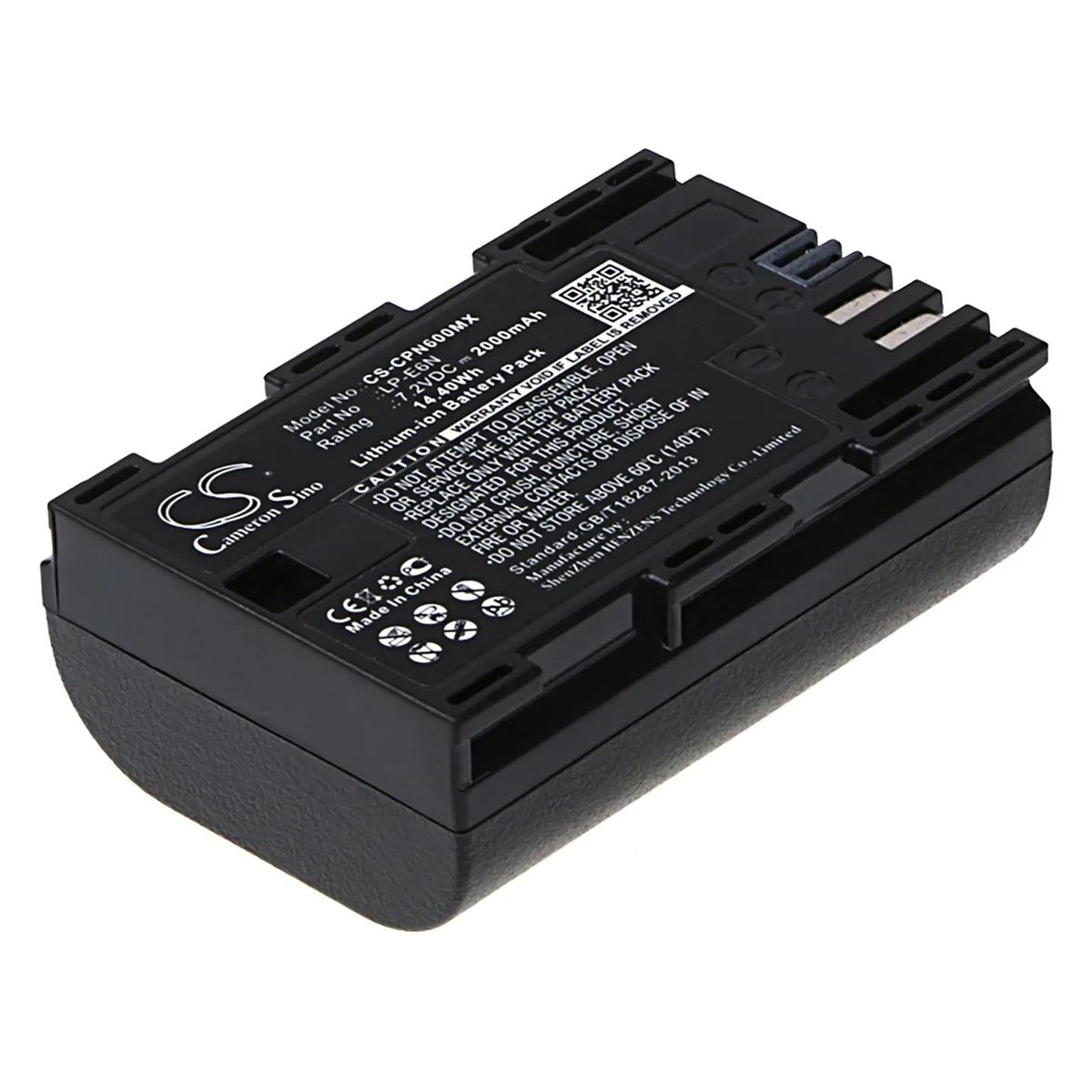 Cameron & Co Cameron & Co DS-CS-CPN600MX camera battery 2000mAh 7.2V — product photo