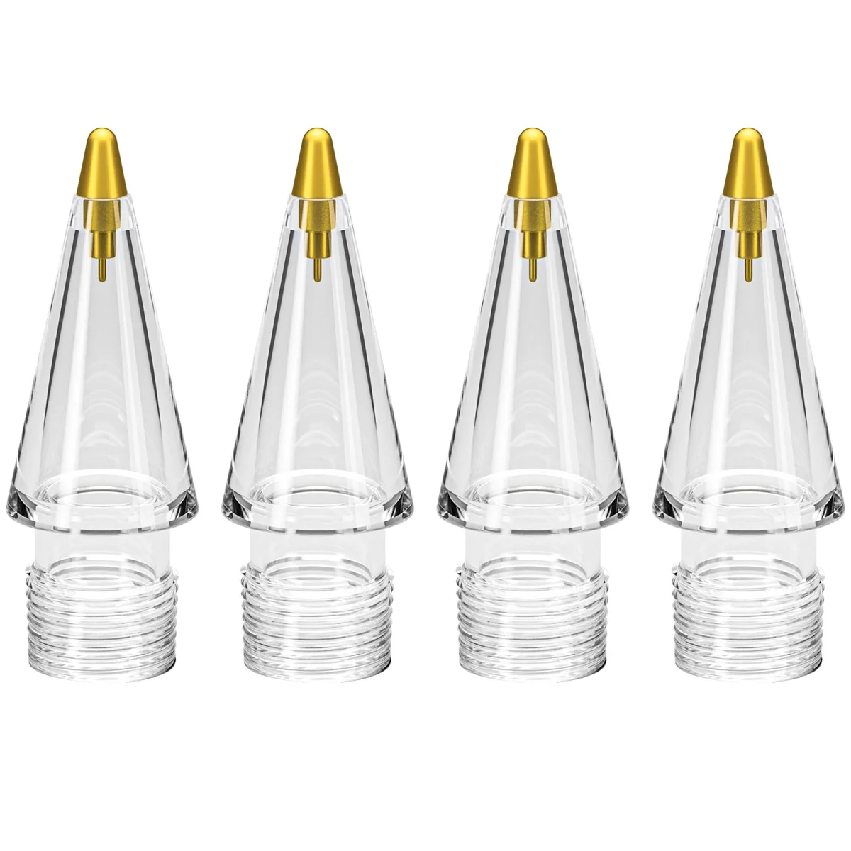  COOSTART 4 Pack Replacement Tips Metal Gold — product photo