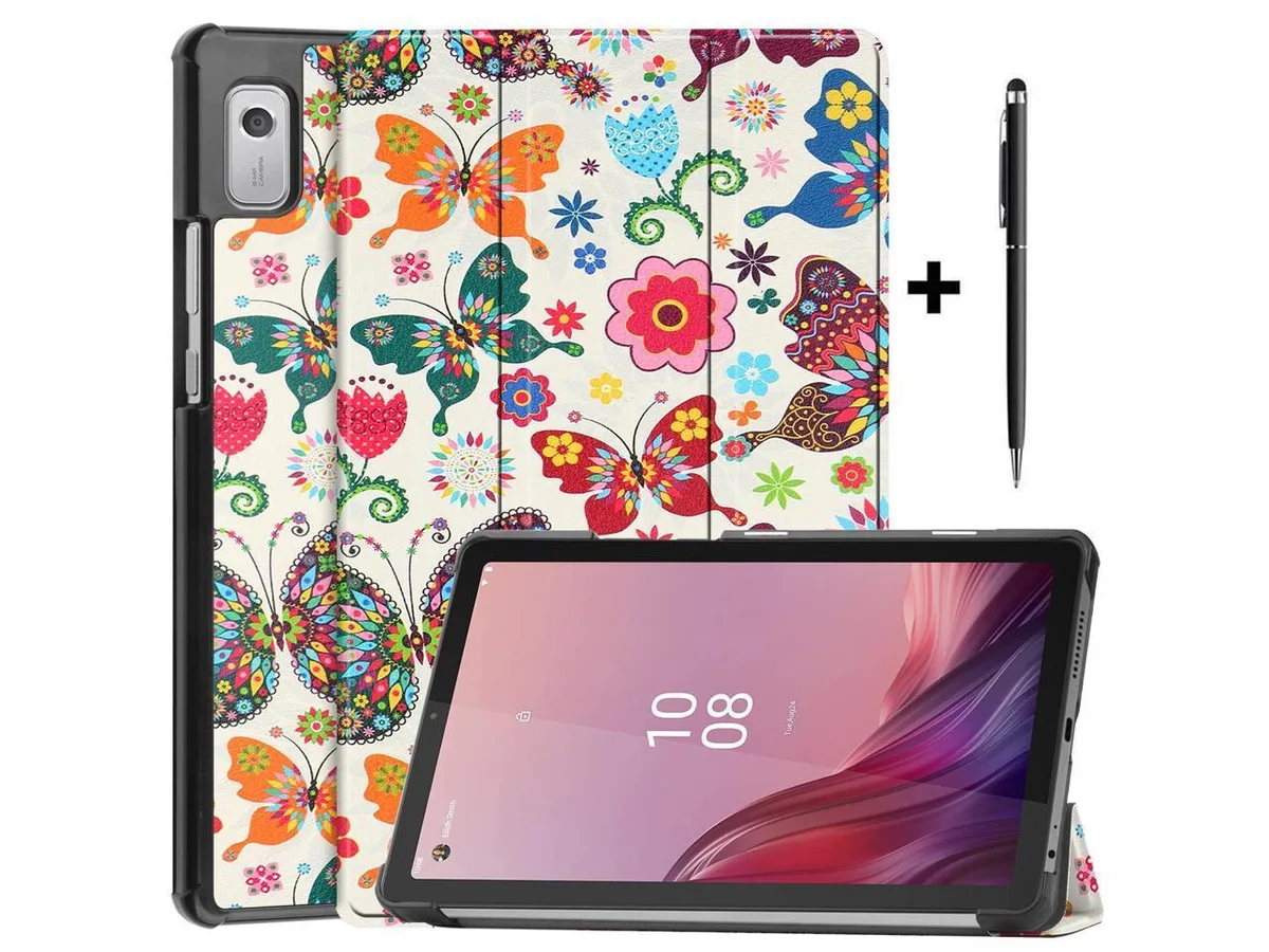 BONAEVER BONAEVER TB310XU laptop case for Lenovo Tab M9 2023 9 inch Slim Stand andard Shell Stylus Pen Butterfly — product photo