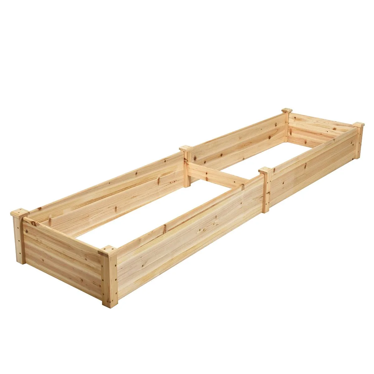 SlickBlue SlickBlue Wooden Raised Garden Bed 97x25x10 Natural Fir — product photo