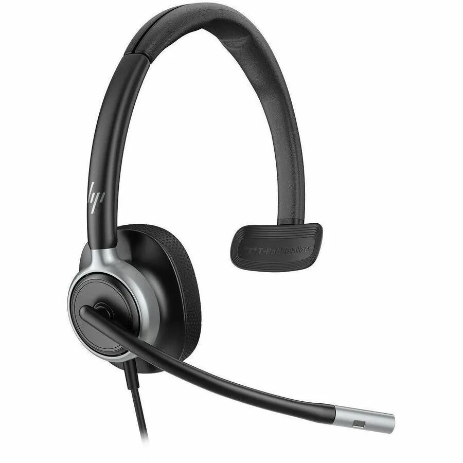 Monaural wired USB headset with single ear cup and inline controls