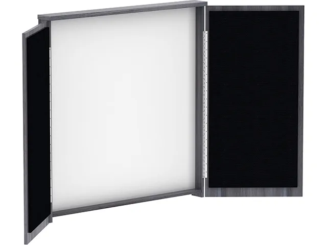 Lorell Lorell 69625 Whiteboard Cabinet 47.30" x 47.30" x 4.80" office furniture — product photo