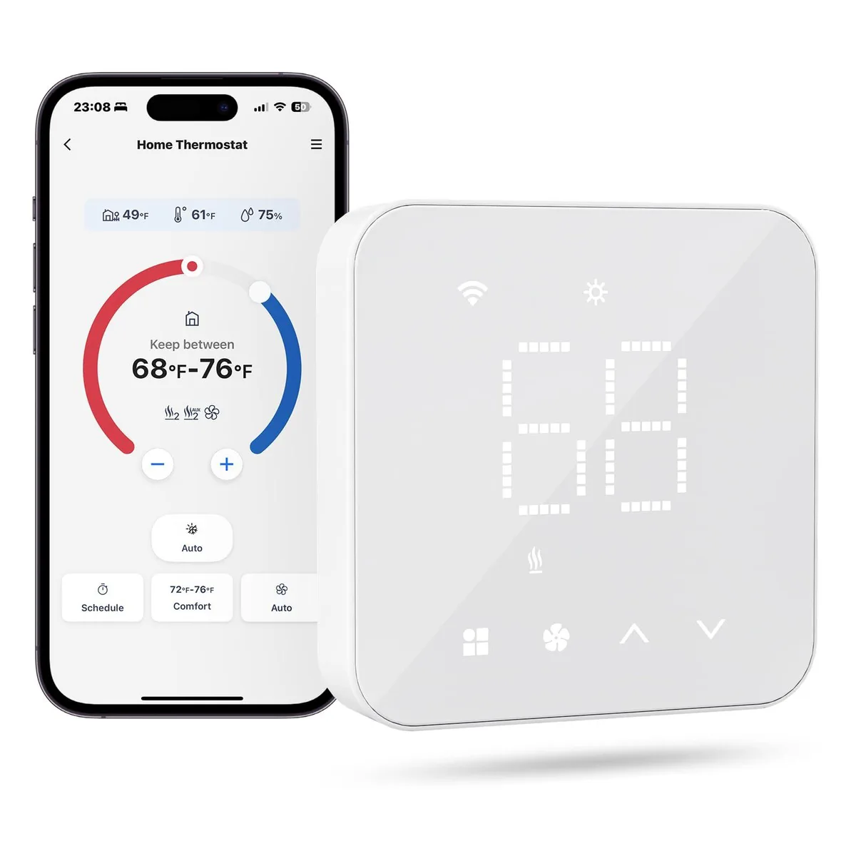 Meross MTS300 smart thermostat — product photo