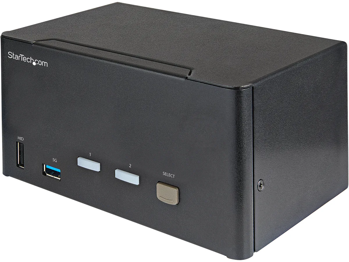 STARTECH STARTECH SV231TDPU34K 2 Port Triple Monitor DisplayPort KVM Switch 4K 60Hz — product photo