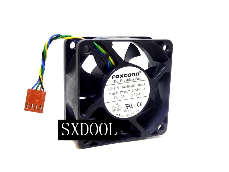 SXDOOL SXDOOL PVA060G12H 60mm 12V 0.35A 800-5500RPM 4-pin case fan — product photo
