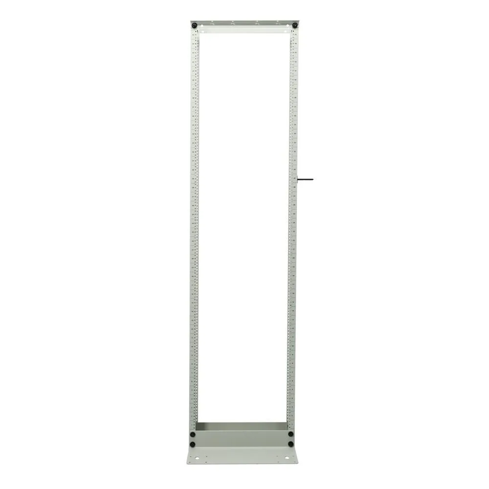 RackSolutions RackSolutions 45U 2Post Server Rack 12-24 Threaded Holes Black 1000 lb — product photo