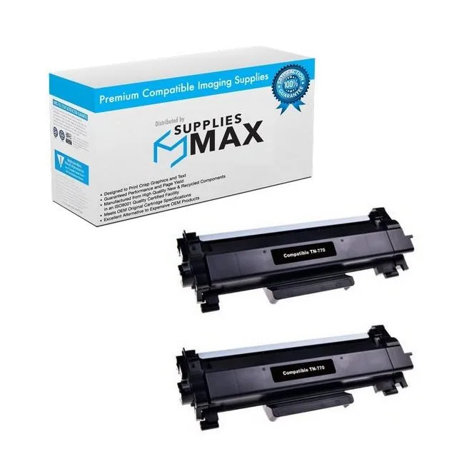 SuppliesMax SuppliesMax TN-770 2-pack toner cartridge 4500 pages — product photo