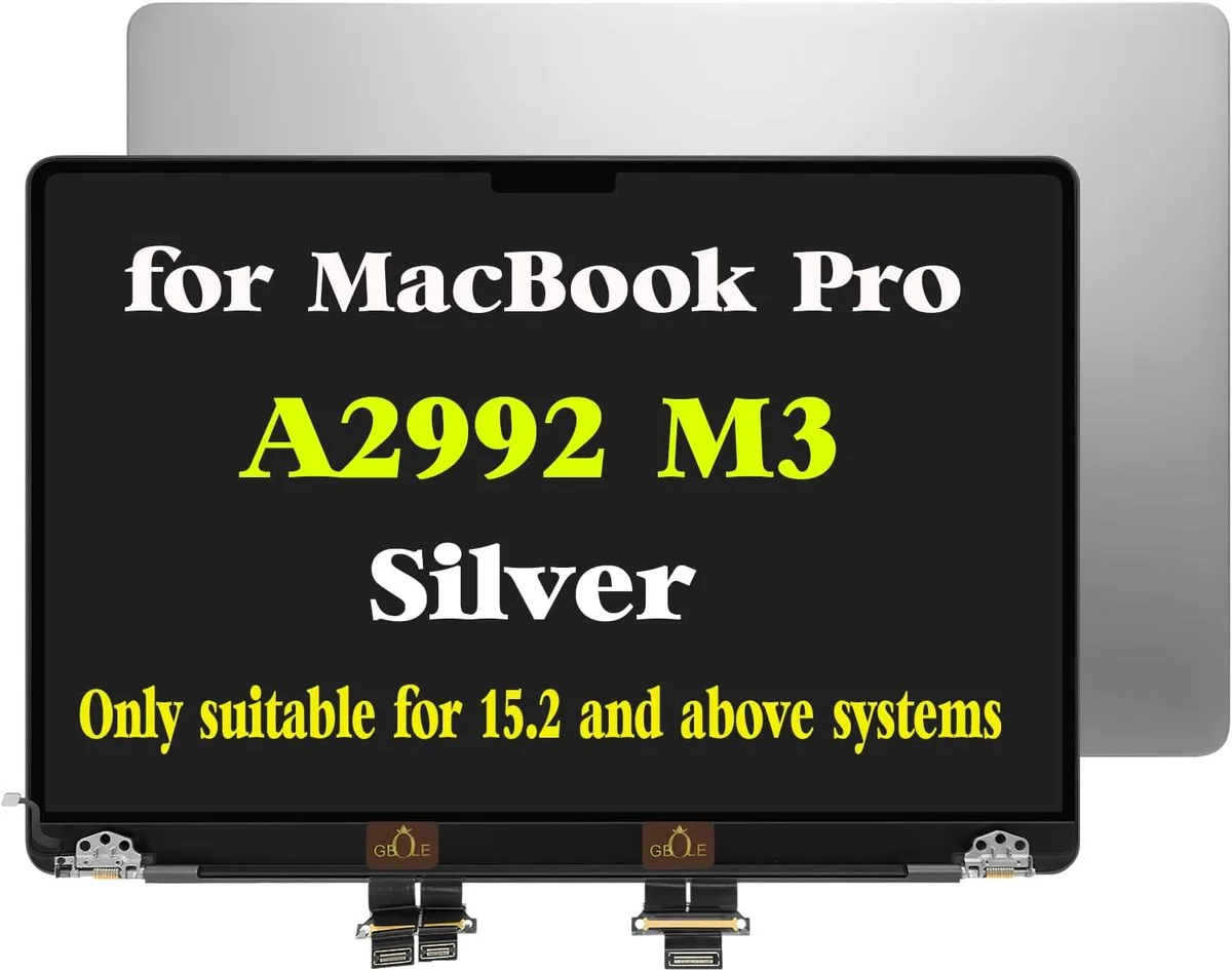NUOLAISUN NUOLAISUN Replacement Screen MacBook Pro A2992 M3 2023 EMC 8407 Silver — product photo