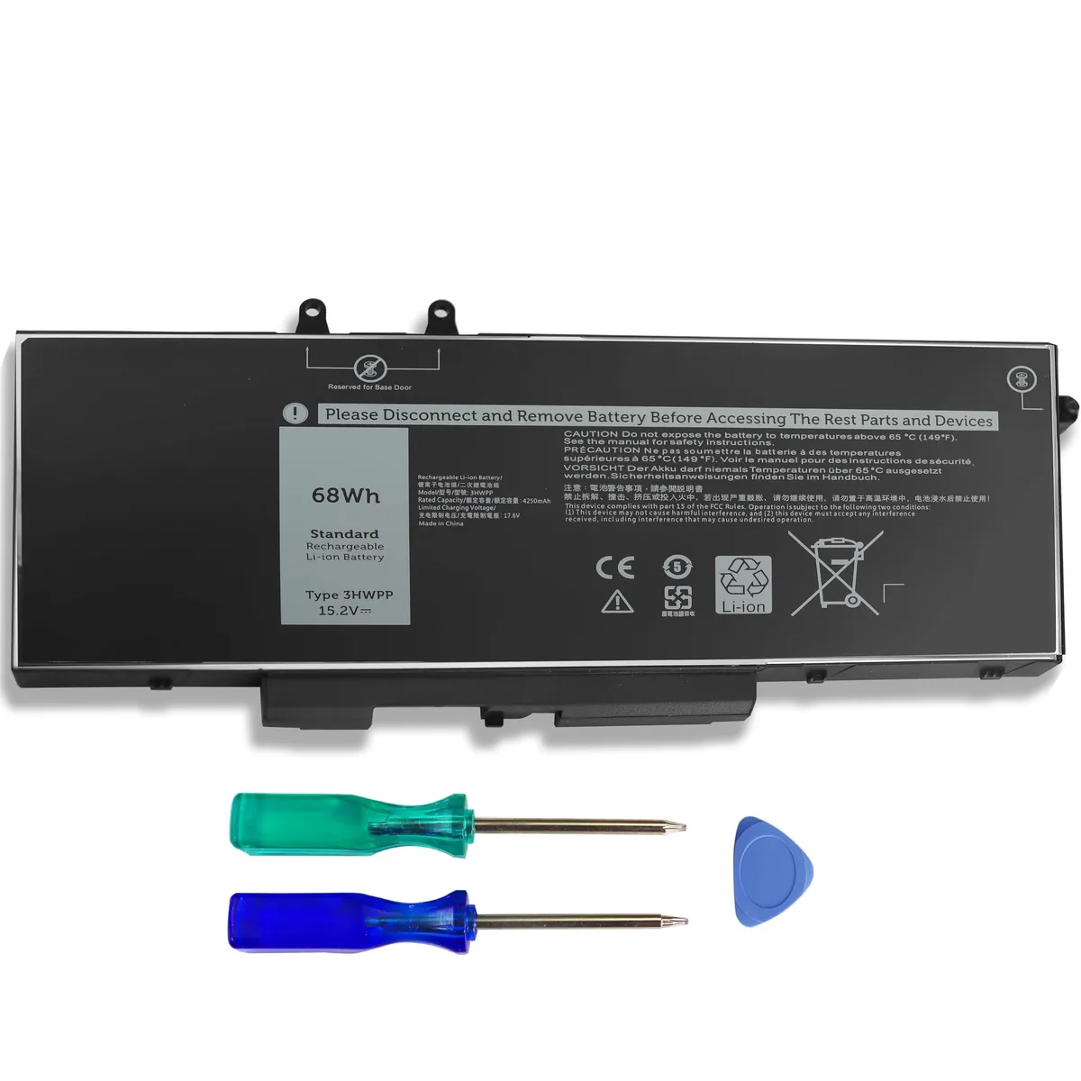 Dell 3HWPP 68Wh 15.2V Laptop Battery Black Edition — product photo
