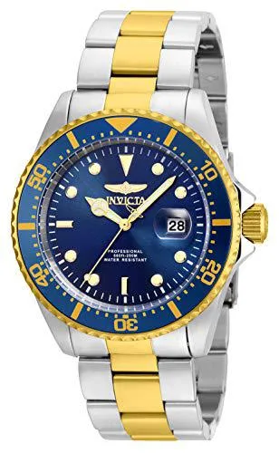 Invicta Pro Diver quartz watch two-tone stainless steel strap model 22058