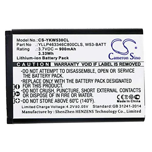  Cameron Sino Battery for Yealink W53 W53P W53h W73 W73P W73H W78H 900mAh — product photo
