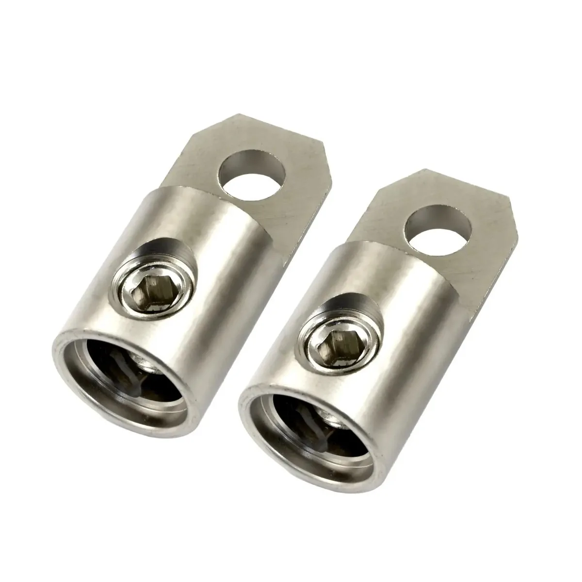 The Wires Zone The Wires Zone Platinum 1/0 AWG Ring Terminals Pair — product photo