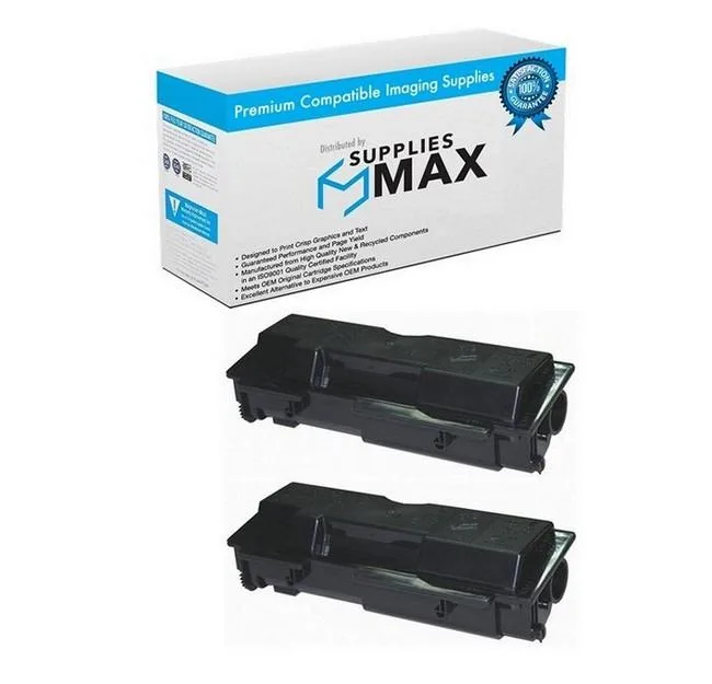 SuppliesMax SuppliesMax TK-162 Black Toner Cartridge 2-Pack 2500 Pages — product photo