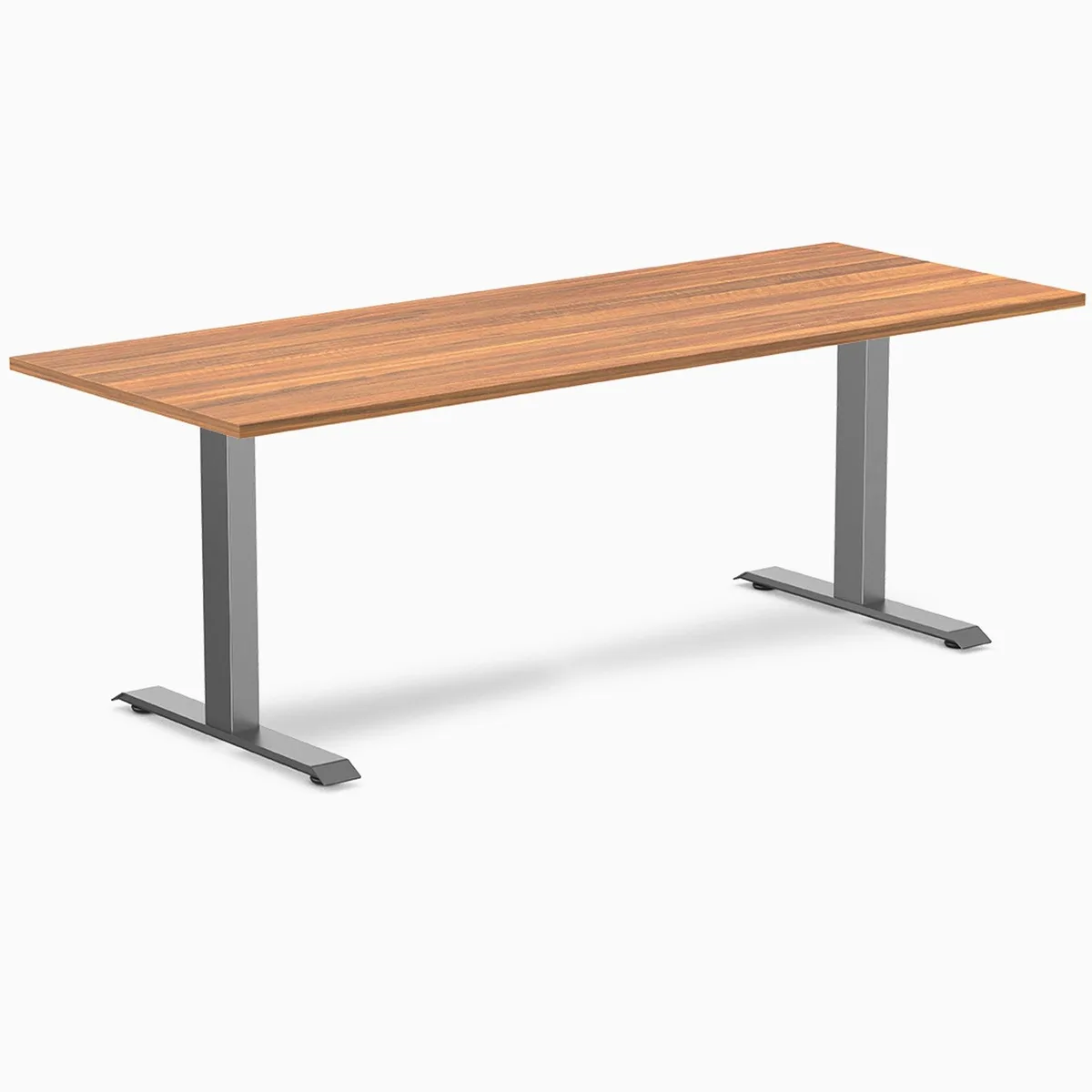 Desky Desky Zero Laminate Desk Prime Oak 78.7 x 29.5 in Space Gray — product photo