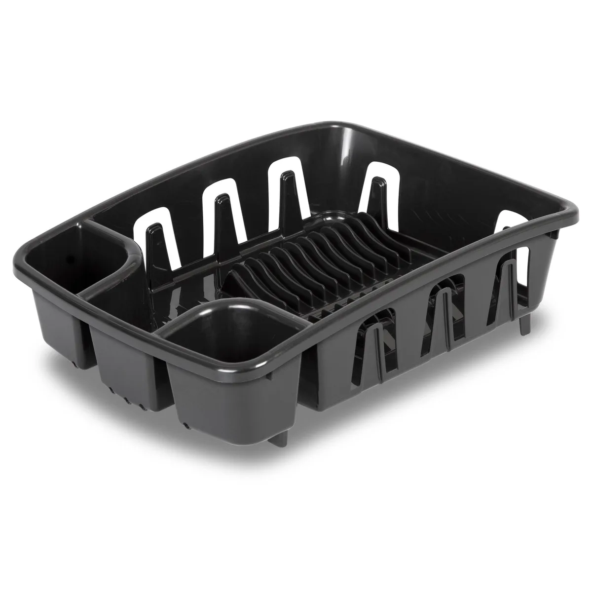 Sterilite Sterilite DrainRack Dishrack Drainboard All-in-One Black — product photo