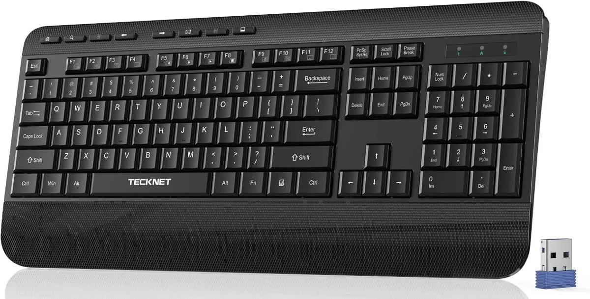 TUKO TUKO 2.4G Wireless Gaming Keyboard Full-size Palm Rest 90% Noise Reduction — product photo