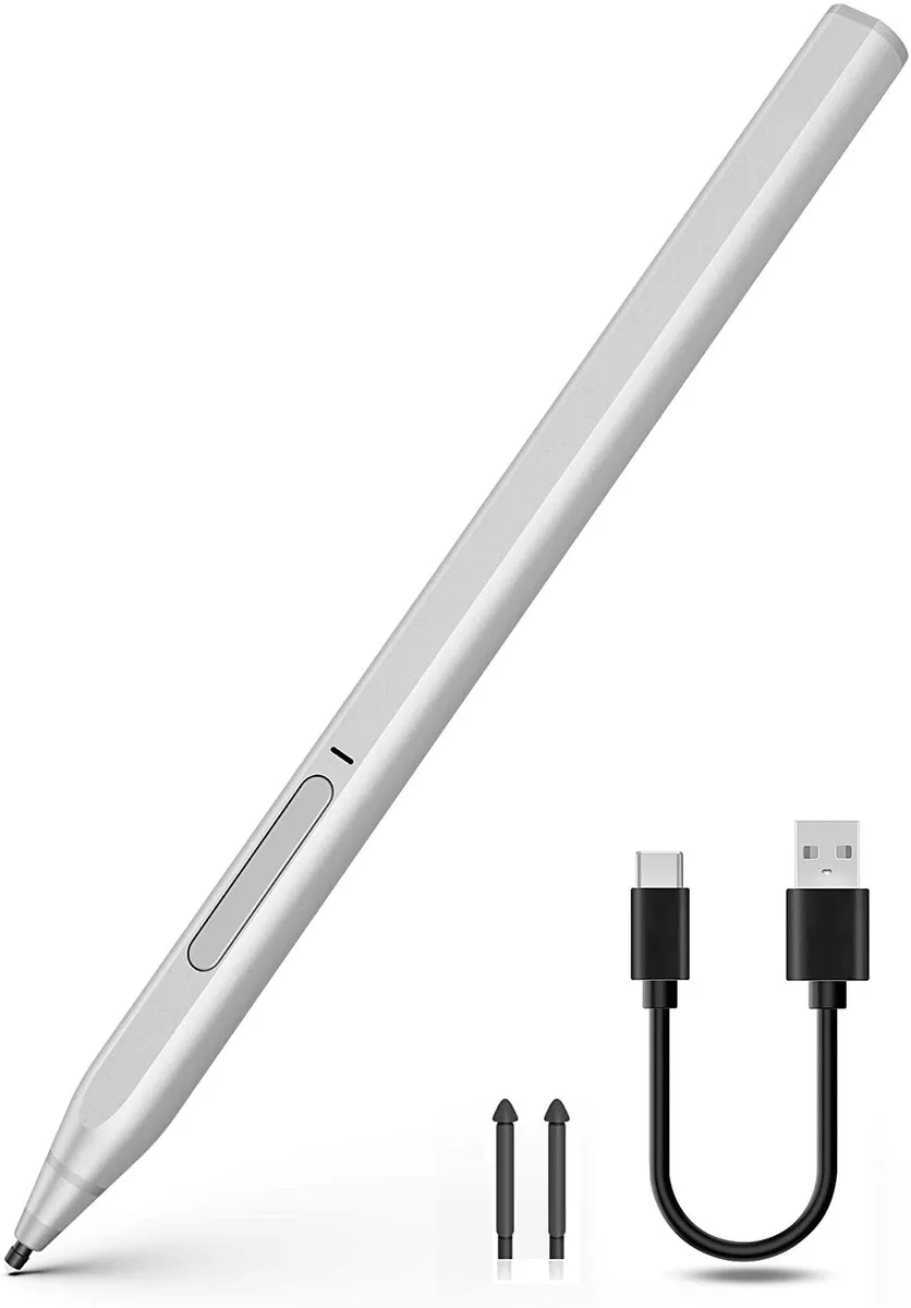 BONAEVER BONAEVER Stylus for Surface Silver 4096 Pressure Sensitivity — product photo