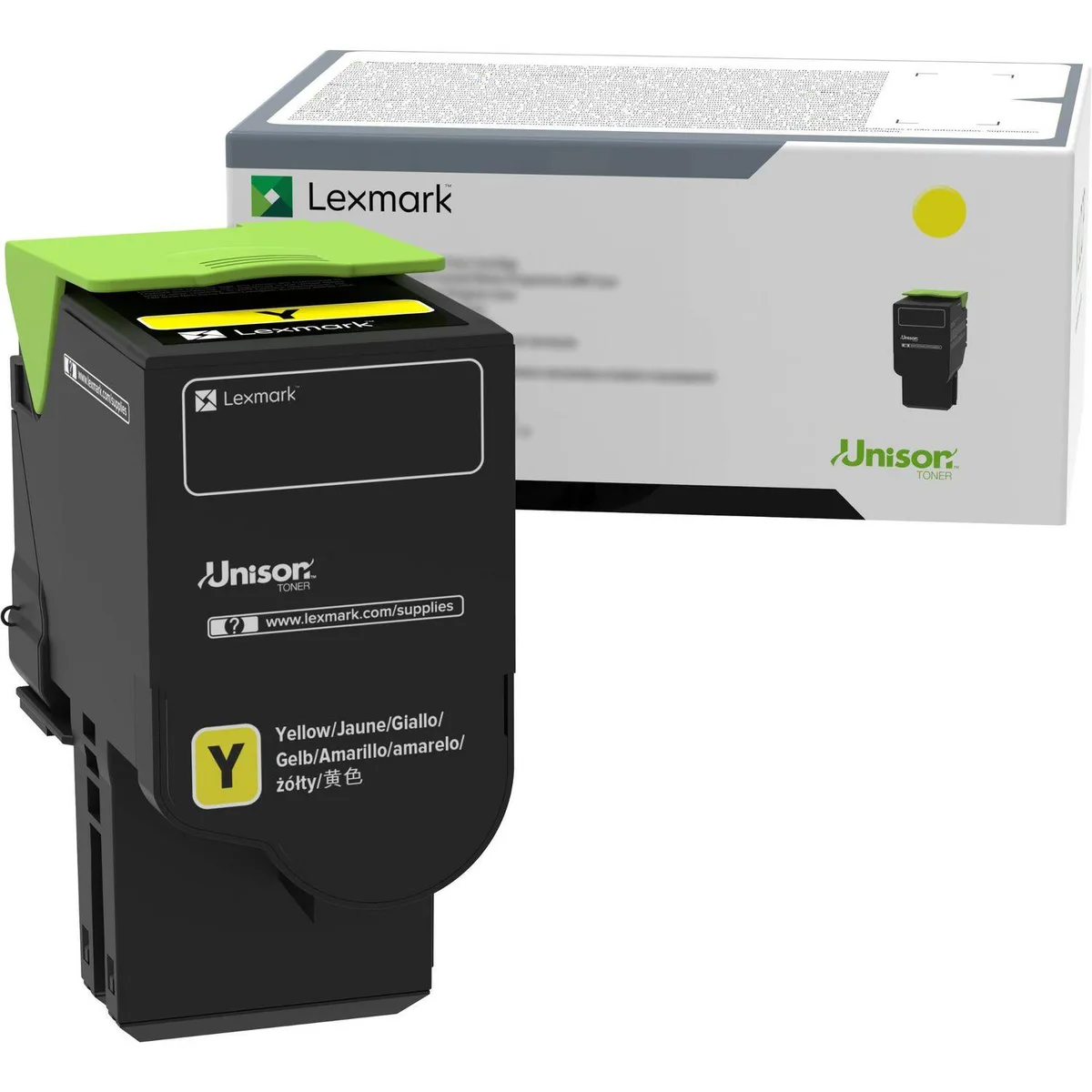Lexmark Lexmark 78C00YG Yellow Toner Cartridge 1400 Pages — product photo