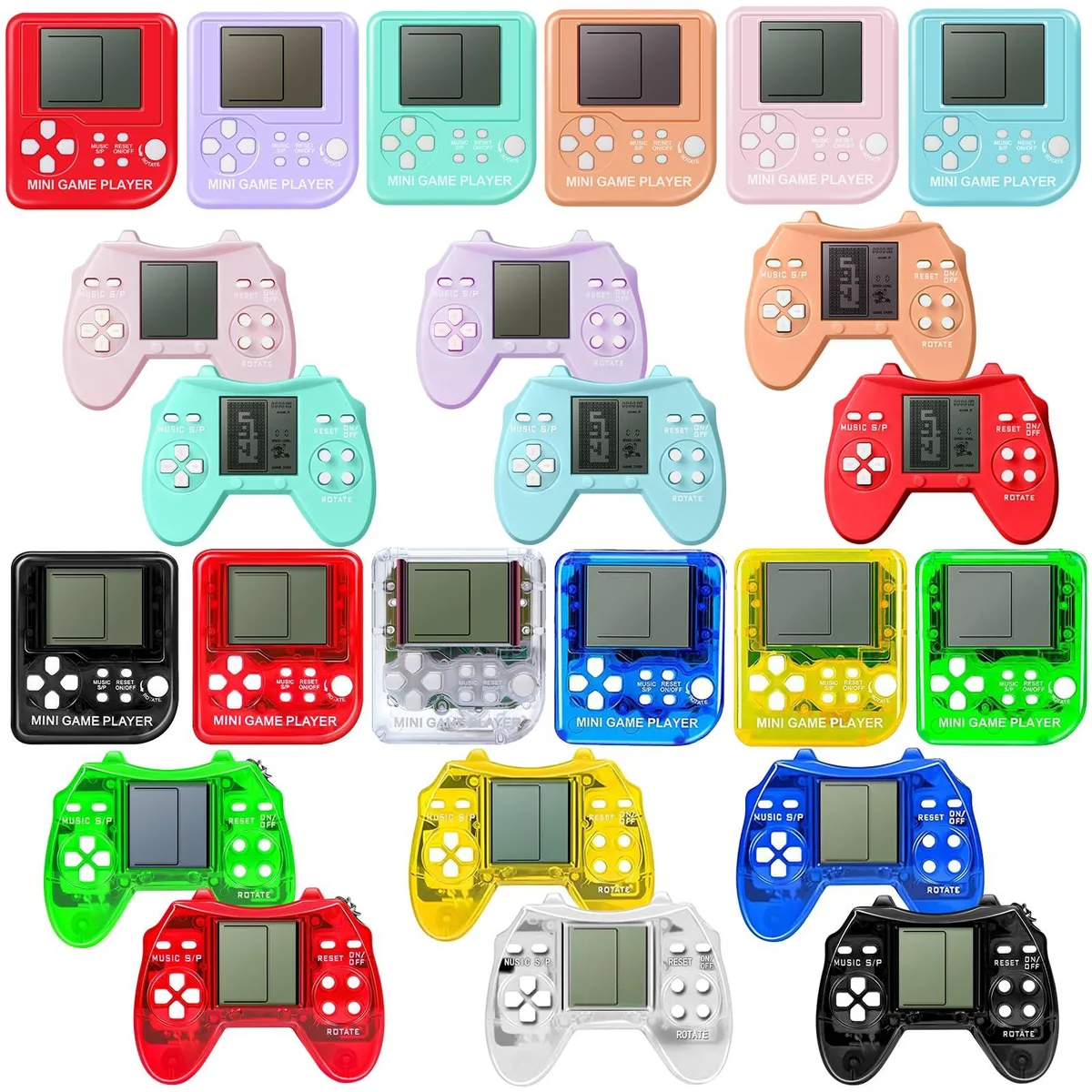  SSRMX 24pcs Video Game Keychain Party Favours 26 Games 99 Levels — product photo
